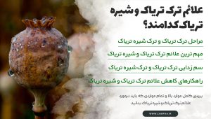 علائم ترک تریاک و شیره تریاک علائم ترک تریاک و شیره تریاک